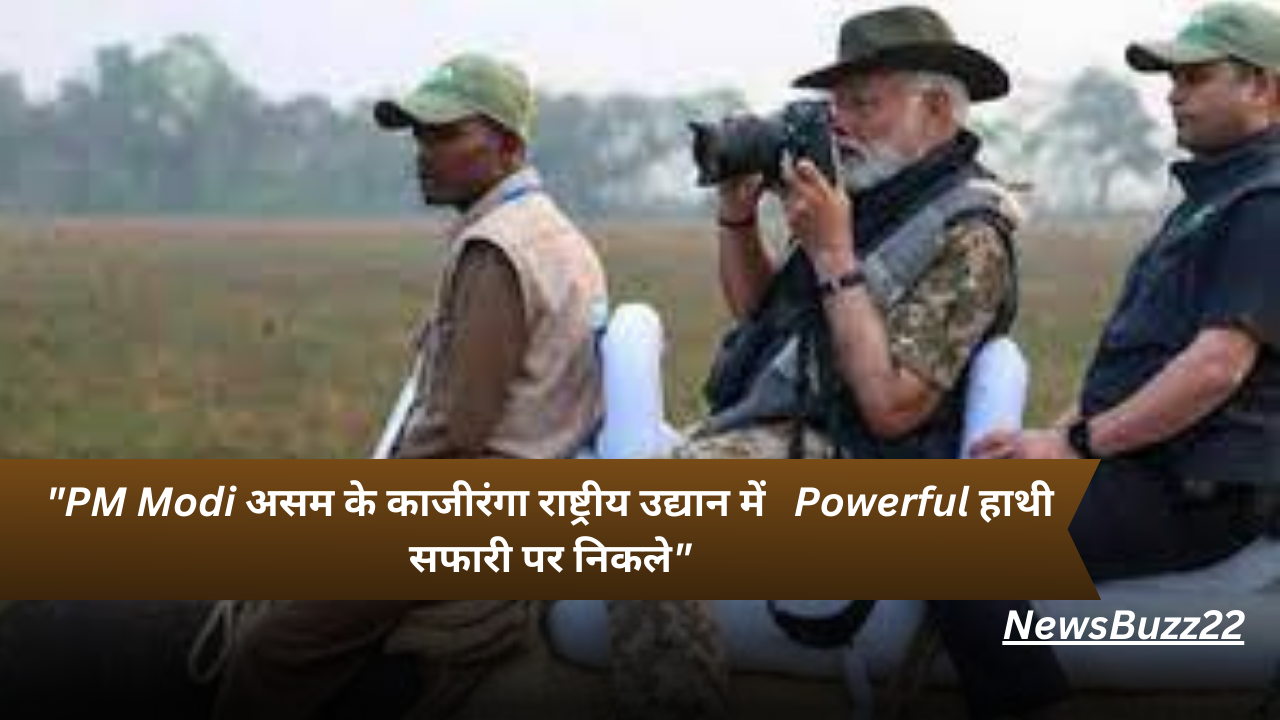 PM modi in Kaziranga National Park